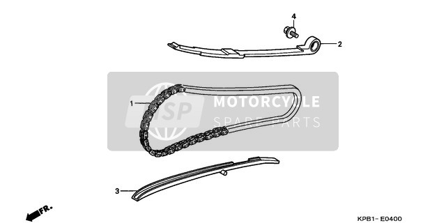 Honda NSS250 2002 Cam Chain/Tensioner for a 2002 Honda NSS250